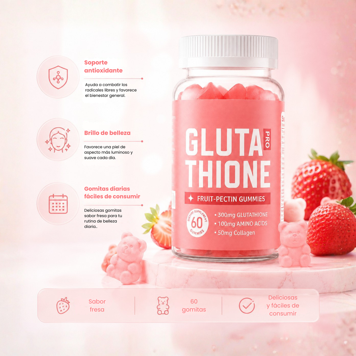 Gomitas de glutatión
